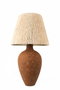 Opviq Lámpara de Mesa BK018 Marrón con Tapa de Macramé